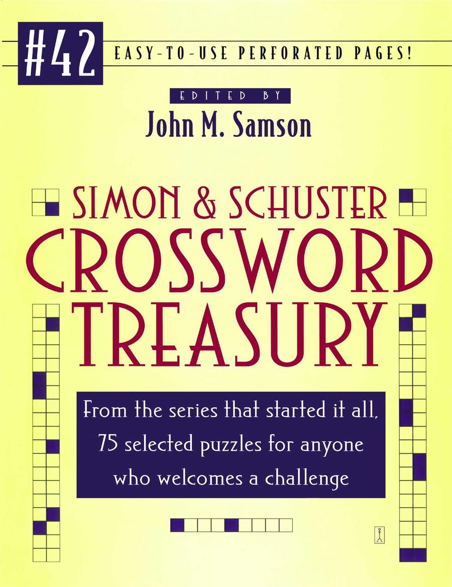 Simon and Schuster Crossword Treasury # 42-Hobbies/ quizzes/ games-買書書 BuyBookBook