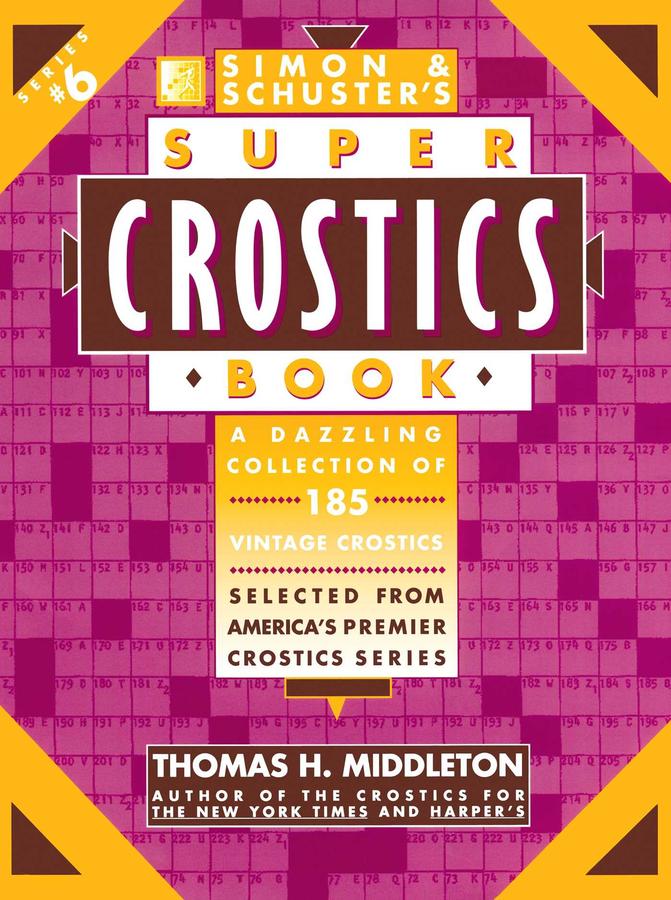 Simon & Schuster Super Crostics Book #6-Hobbies/ quizzes/ games-買書書 BuyBookBook