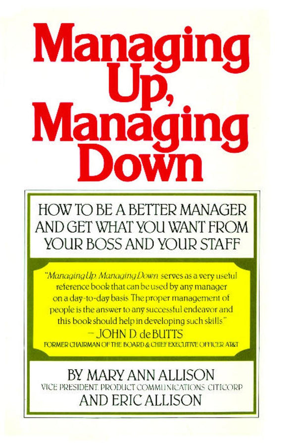 Managing Up, Managing Down-Business and Management-買書書 BuyBookBook