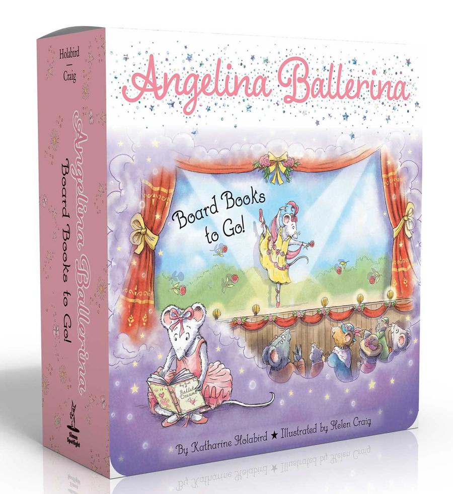 Angelina Ballerina Board Books to Go! (Boxed Set)-Children’s / Teenage general interest: Art/ music/ drama and film-買書書 BuyBookBook