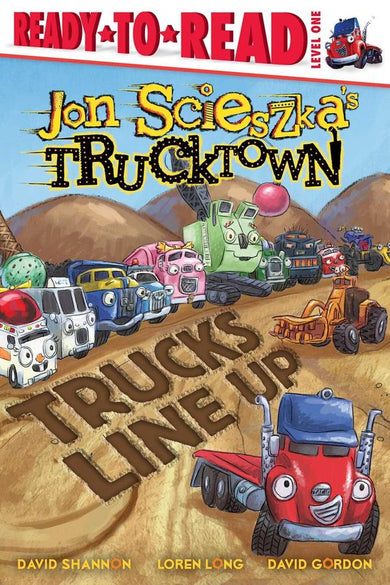 Trucks Line Up-Children’s / Teenage fiction: General and modern fiction-買書書 BuyBookBook