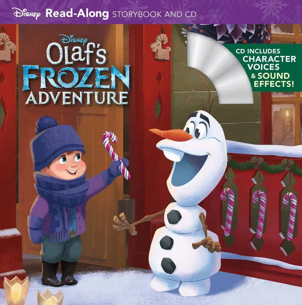 Olaf's Frozen Adventure Read-Along Storybook and CD-Children’s / Teenage fiction: General and modern fiction-買書書 BuyBookBook