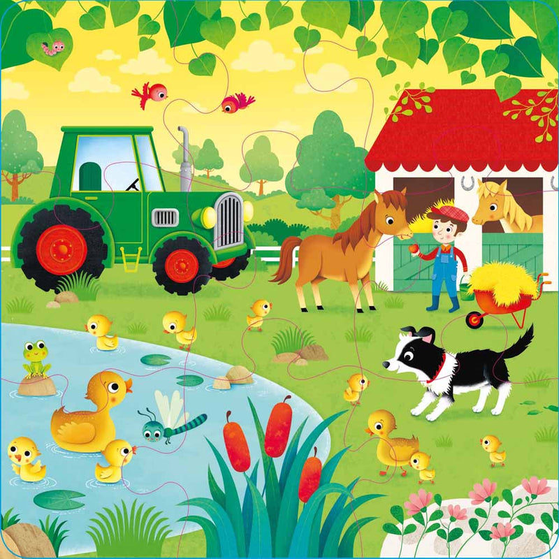 On the Farm (Usborne Book and 3 Jigsaws) (9pcs x 3 sets) Usborne