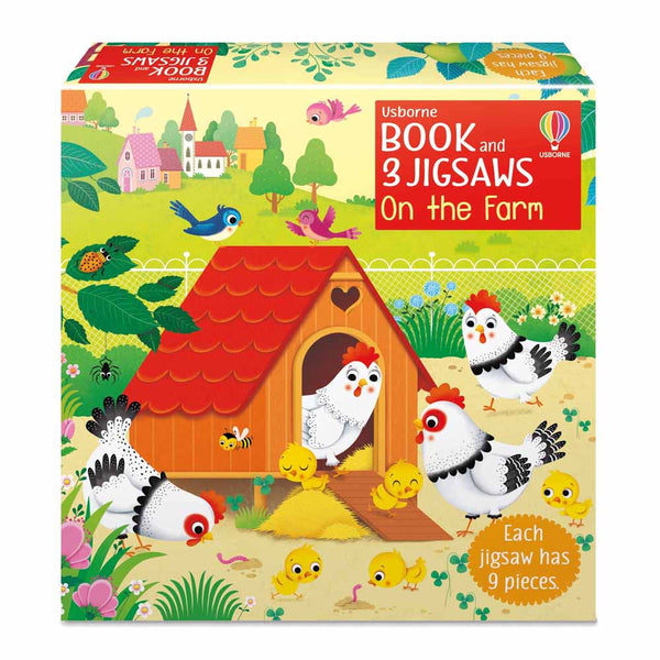 On the Farm (Usborne Book and 3 Jigsaws) (9pcs x 3 sets) Usborne