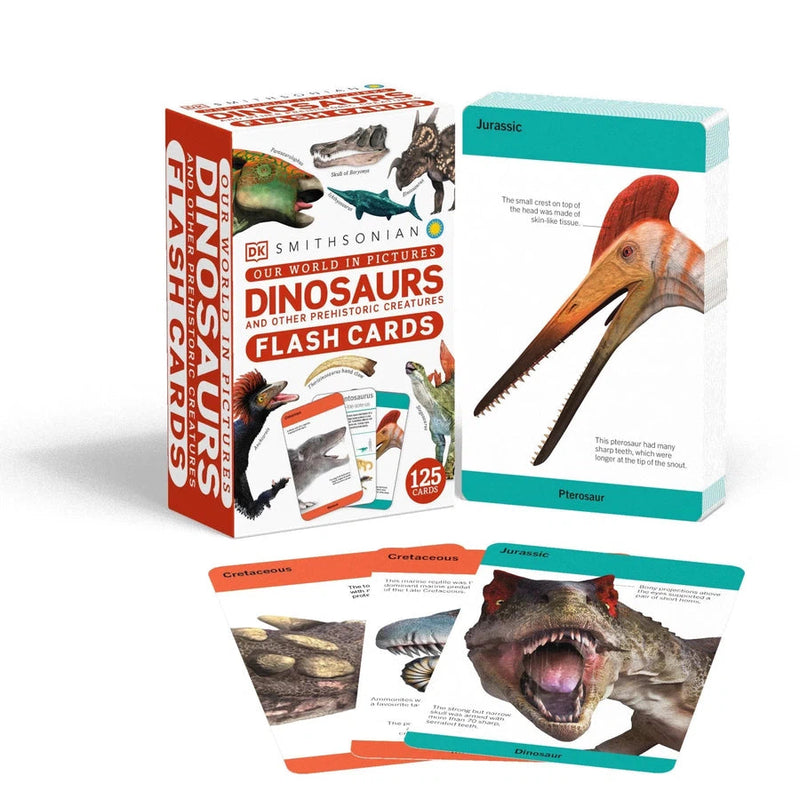 Our World in Pictures Dinosaurs and Other Prehistoric Creatures Flash Cards-Children’s / Teenage general interest: Nature and animals-買書書 BuyBookBook