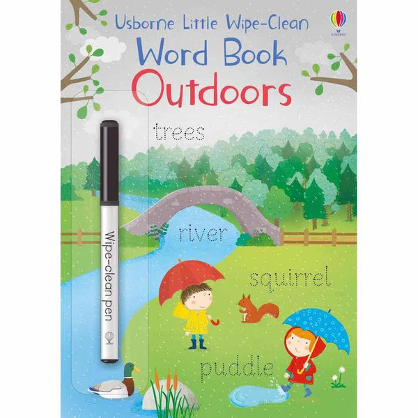 Little Wipe-clean Word Book Outdoors Usborne