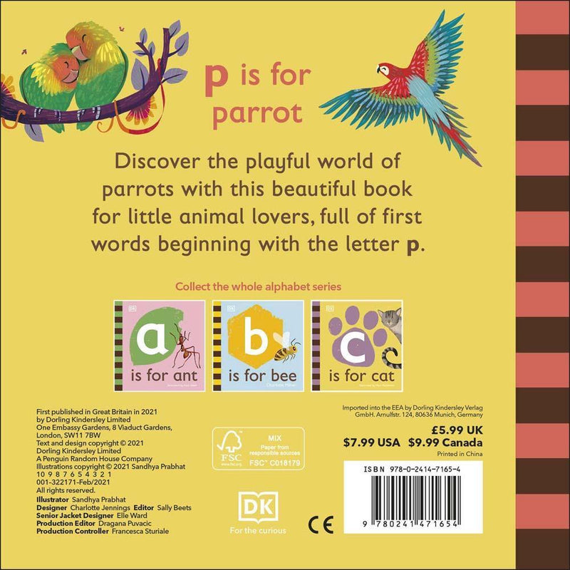 P is for Parrot (Board book) DK UK