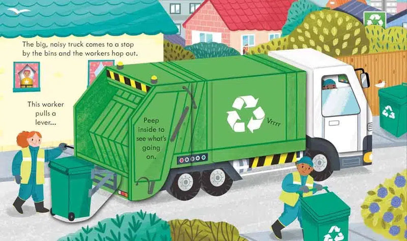 Peep Inside How a Recycling Truck Works - 買書書 BuyBookBook