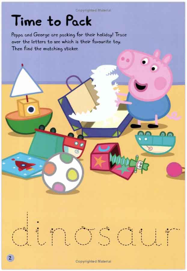 Peppa Pig - Happy Holiday (Sticker Activity Book)-Activity: 繪畫貼紙 Drawing & Sticker-買書書 BuyBookBook