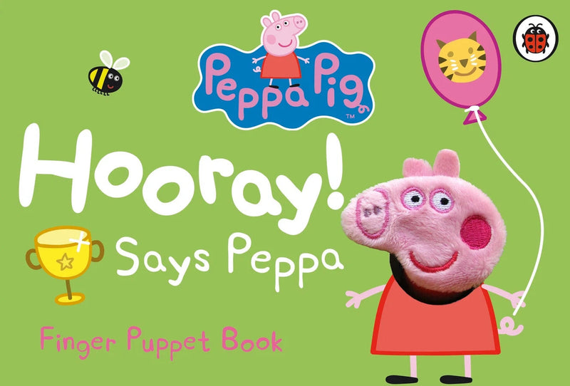 Peppa Pig: Hooray! Says Peppa Finger Puppet Book-Children’s interactive and activity books and kits-買書書 BuyBookBook