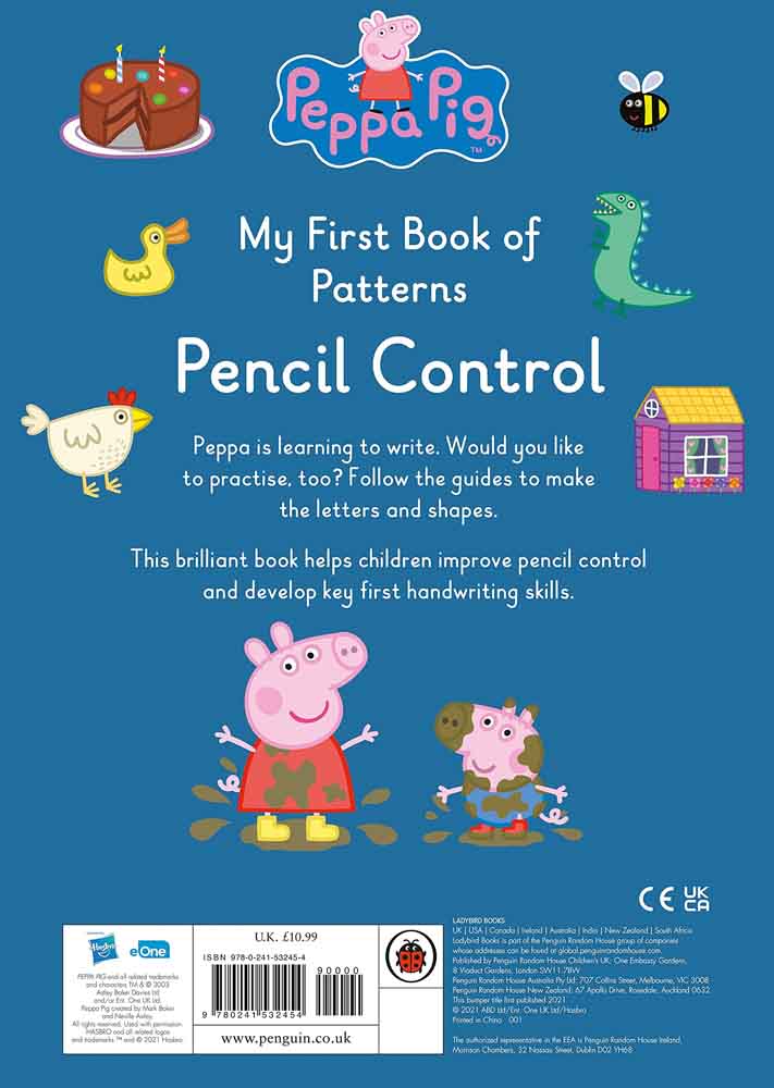 Peppa Pig My First Book of patterns Pencil control - 買書書 BuyBookBook