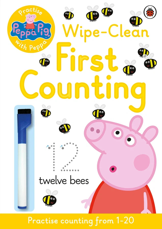 Peppa Pig: Practise with Peppa: Wipe-Clean First Counting-Children’s interactive and activity books and kits-買書書 BuyBookBook