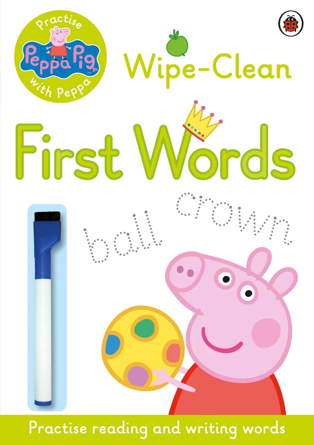 Peppa Pig: Practise with Peppa: Wipe-Clean First Words-Children’s interactive and activity books and kits-買書書 BuyBookBook