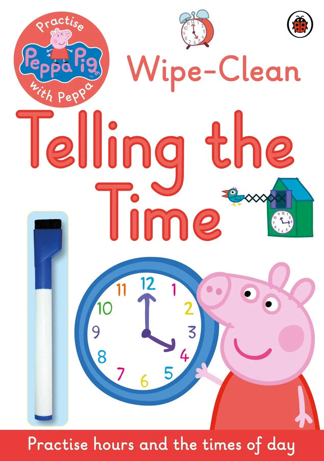 Peppa Pig: Practise with Peppa: Wipe-Clean Telling the Time-Children’s Early years / early learning concepts-買書書 BuyBookBook