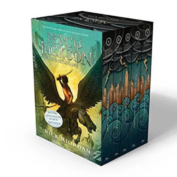 Percy Jackson and the Olympians 5 Book Paperback Boxed Set (w/poster)