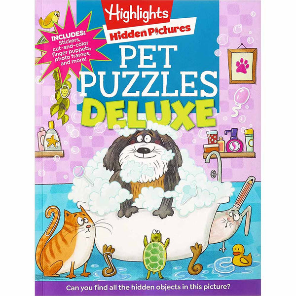 Pet Puzzles Deluxe Hidden Pictures (Highlights)-Activity: 益智解謎 Puzzle & Quiz-買書書 BuyBookBook