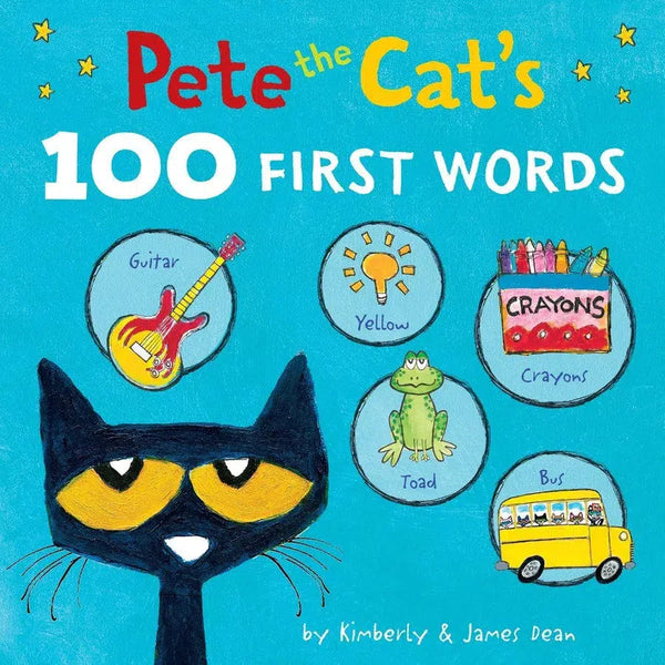 Pete the Cat’s 100 First Words Board Book-Children’s Early years / early learning concepts-買書書 BuyBookBook