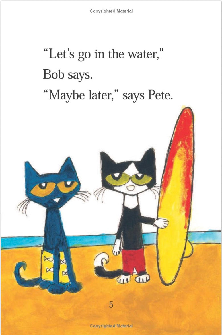 ICR: Pete the Cat: Pete at the Beach (I Can Read! L0 My first)-Fiction: 橋樑章節 Early Readers-買書書 BuyBookBook