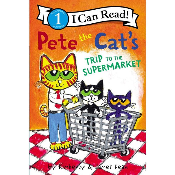 ICR: Pete the Cat's Trip to the Supermarket (I Can Read! L1)-Fiction: 橋樑章節 Early Readers-買書書 BuyBookBook