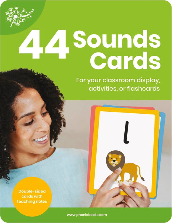 Phonic Books Dandelion 44 Sounds Cards-Early years: the body and the senses-買書書 BuyBookBook