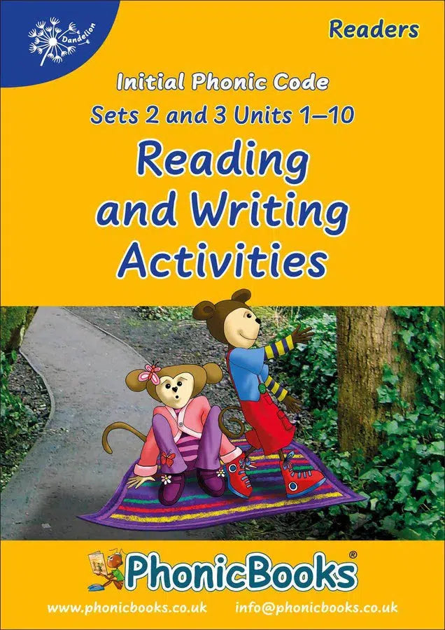 Phonic Books Dandelion Readers Reading and Writing Activities Set 2 Units 1-10 and Set 3 Units 1-10 (Alphabet code, blending 4 and 5 sound words)-Language and Linguistics-買書書 BuyBookBook