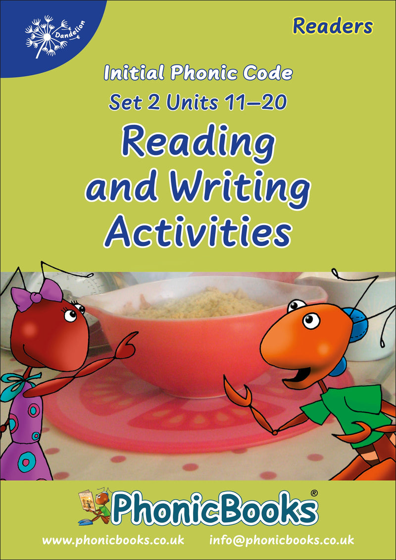 Phonic Books Dandelion Readers Reading and Writing Activities Set 2 Units 11-20 (Two-letter spellings sh, ch, th, ng, qu, wh, -ed, -ing, le)-Language and Linguistics-買書書 BuyBookBook