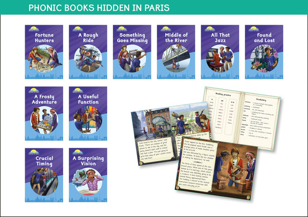 Phonic Books Hidden in Paris-Children’s Educational: Language/ literature/ literacy-買書書 BuyBookBook