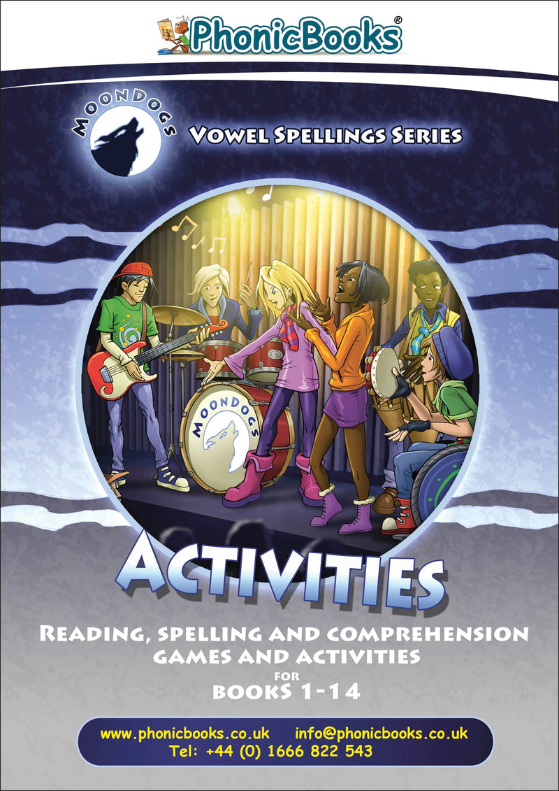 Phonic Books Moon Dogs Set 3 Vowel Spellings Activities-Language and Linguistics-買書書 BuyBookBook