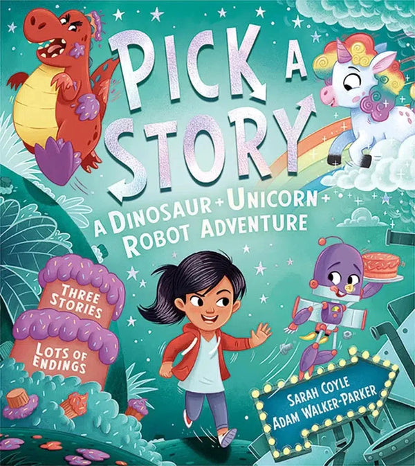 Pick a Story: A Dinosaur + Unicorn + Robot Adventure (Sarah Coyle)-Fiction: 歷險科幻 Adventure & Science Fiction-買書書 BuyBookBook