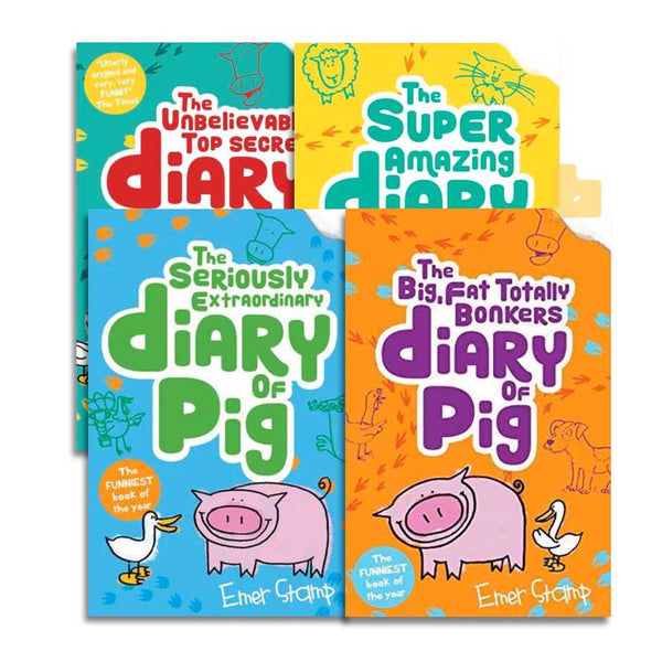 Pig Diaries #1-4 Bundle (4 Books) - 買書書 BuyBookBook