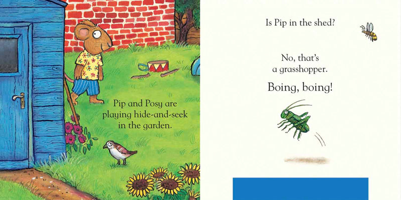 Pip and Posy, Where Are You? In the Garden (Felt Flaps)(with QR code Audio)(Axel Scheffler)-Nonfiction: 學前基礎 Preschool Basics-買書書 BuyBookBook