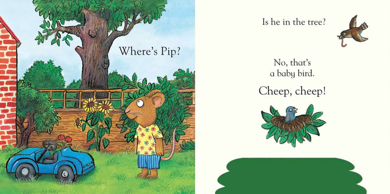 Pip and Posy, Where Are You? In the Garden (Felt Flaps)(with QR code Audio)(Axel Scheffler)-Nonfiction: 學前基礎 Preschool Basics-買書書 BuyBookBook