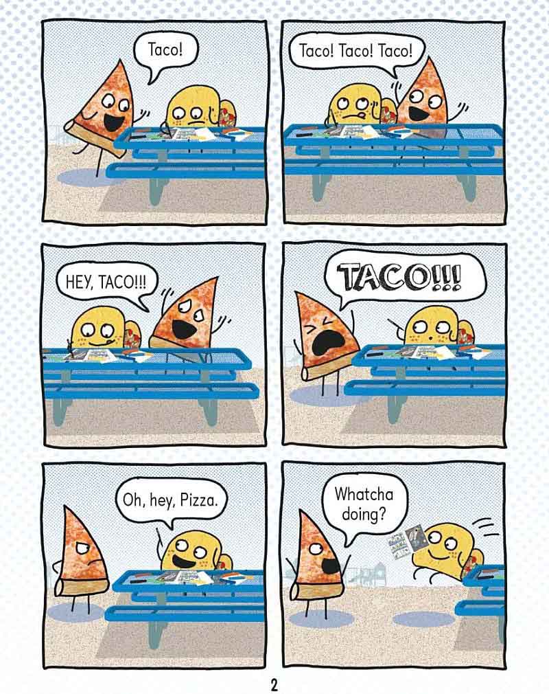 Pizza and Taco: Super-Awesome Comic! (Stephen Shaskan)-Fiction: 幽默搞笑 Humorous-買書書 BuyBookBook