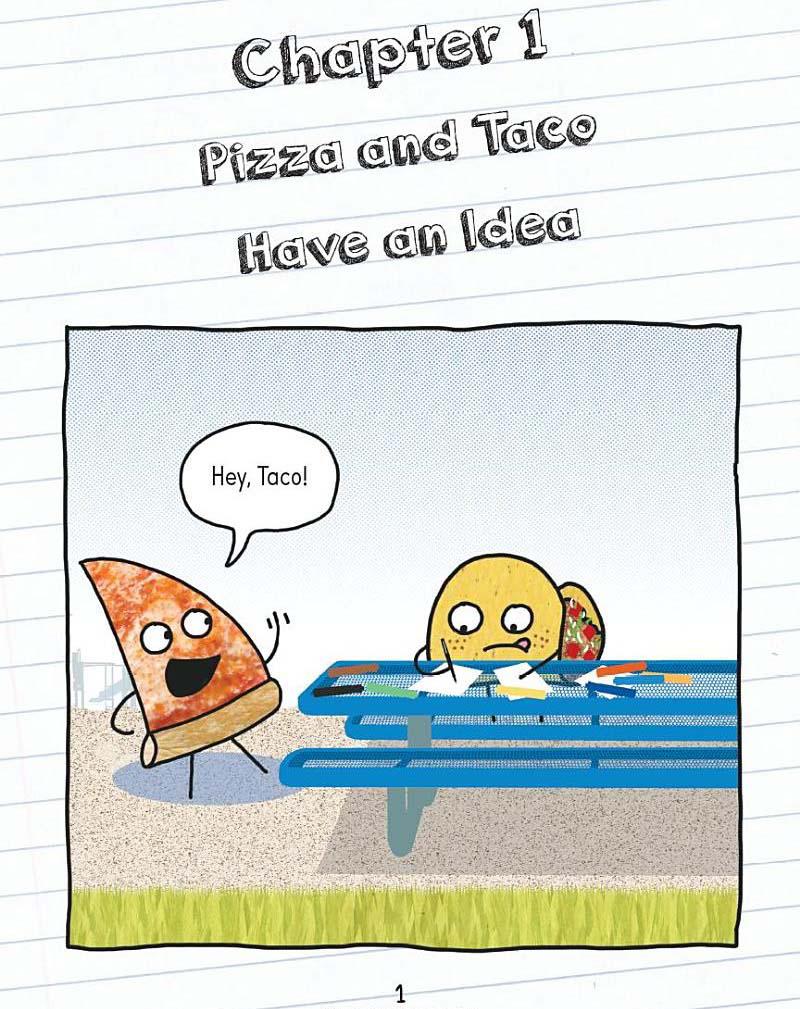 Pizza and Taco: Super-Awesome Comic! (Stephen Shaskan)-Fiction: 幽默搞笑 Humorous-買書書 BuyBookBook