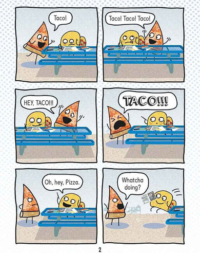 Pizza and Taco: Super-Awesome Comic! (Stephen Shaskan)-Fiction: 幽默搞笑 Humorous-買書書 BuyBookBook