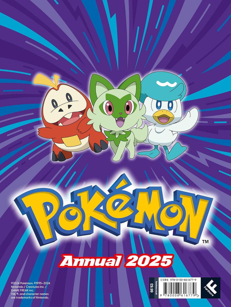 Pokémon Annual 2025 (Pokémon)-Children’s / Teenage general interest: Hobbies/ quizzes/ toys and games-買書書 BuyBookBook