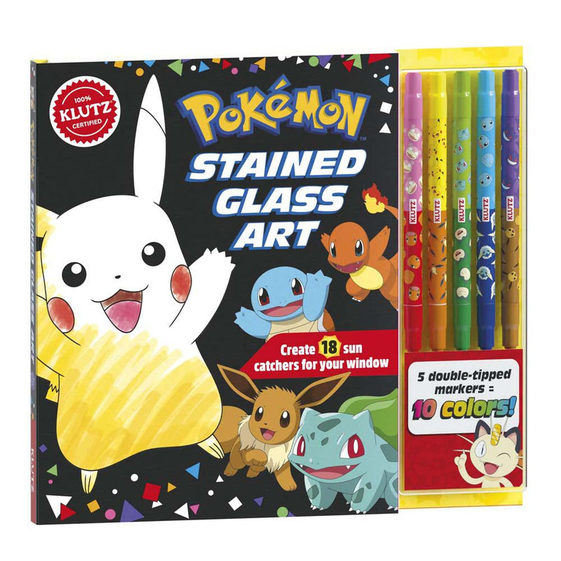 Pokemon Stained Glass (Klutz)-Activity: 繪畫貼紙 Drawing & Sticker-買書書 BuyBookBook