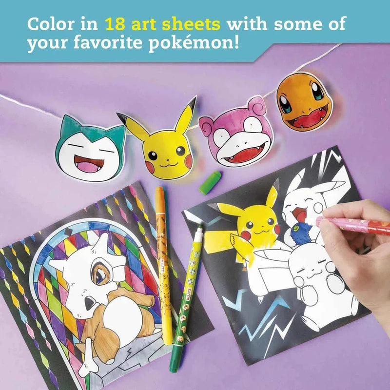 Pokemon Stained Glass (Klutz)-Activity: 繪畫貼紙 Drawing & Sticker-買書書 BuyBookBook