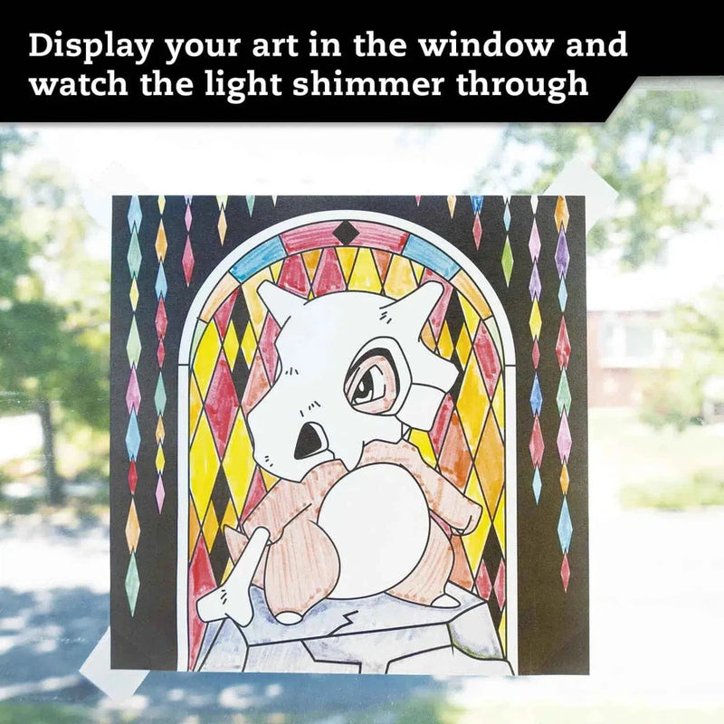 Pokemon Stained Glass (Klutz)-Activity: 繪畫貼紙 Drawing & Sticker-買書書 BuyBookBook