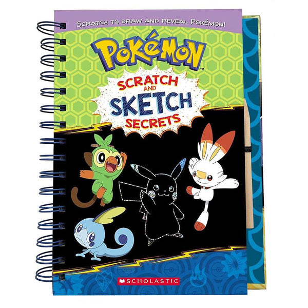 Pokémon Scratch and Sketch Secrets (Pokemon)(Nintendo)-Activity: 繪畫貼紙 Drawing & Sticker-買書書 BuyBookBook