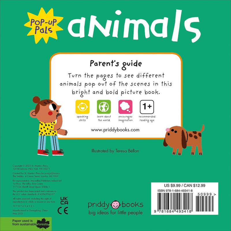 Pop-Up Pals: Animals-Children’s / Teenage general interest: Nature and animals-買書書 BuyBookBook