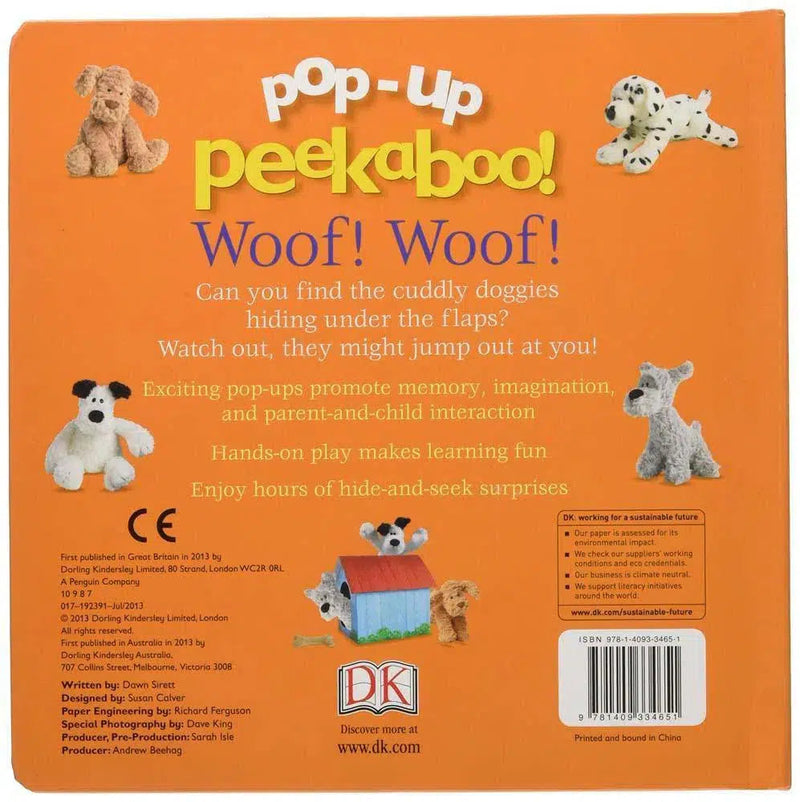 Pop-Up Peekaboo! Puppies (Board book) – Pop up, DK UK