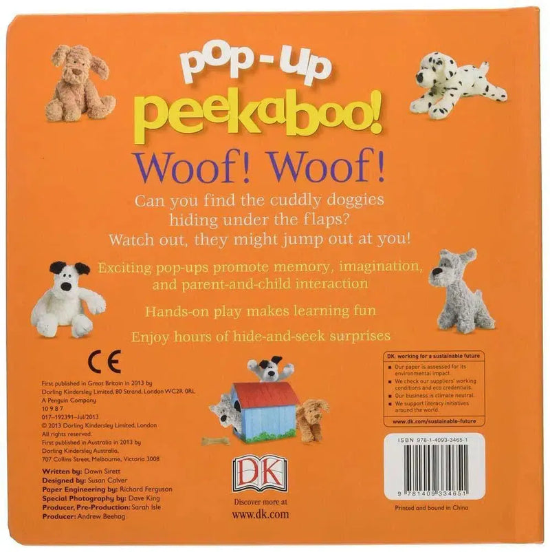 Pop-Up Peekaboo! Puppies (Board book) – Pop up, DK UK