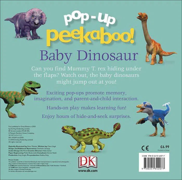 Pop-Up Peekaboo! Baby Dinosaur DK UK