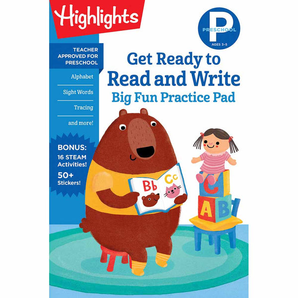 Preschool Get Ready to Read and Write Big Fun Practice Pad (Highlights) PRHUS