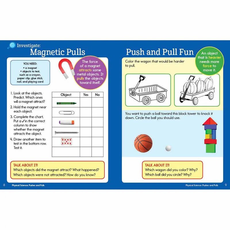 Preschool Hands-On STEAM Learning Fun Workbook