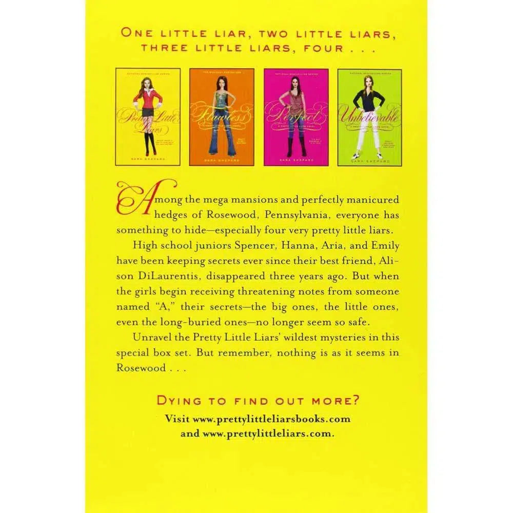 Pretty Little Liars #01-04 Set (4 Books) Harpercollins US