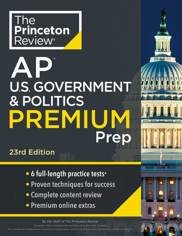 Princeton Review AP U.S. Government & Politics Premium Prep, 23rd Edition-Children’s Educational: general-買書書 BuyBookBook