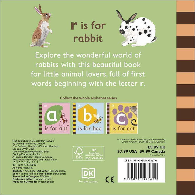 R is for Rabbit (Board book) DK UK