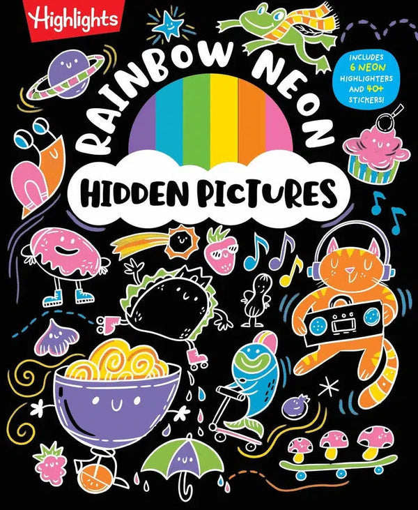 Rainbow Neon Hidden Pictures-Children’s / Teenage general interest: Puzzles and quizzes-買書書 BuyBookBook